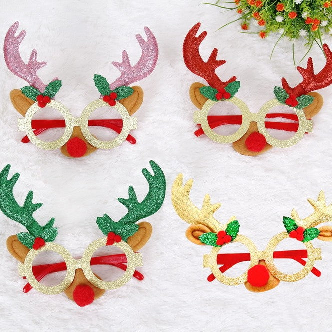 Christmas Decorative Glasses Christmas Party Glasses Frames (Minimum purchase 2 pcs)