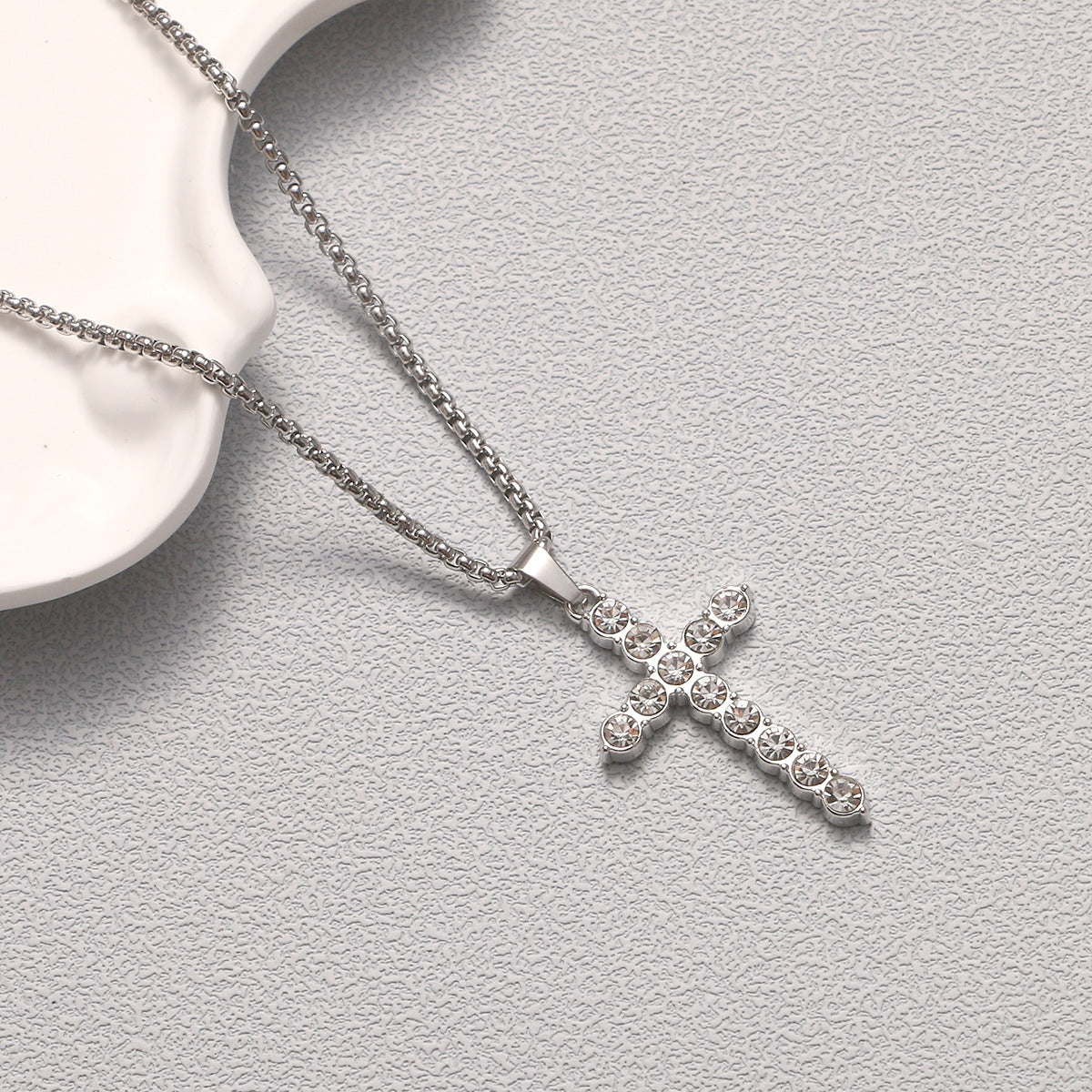 Titanium steel necklace men's hip hop street alloy pendant