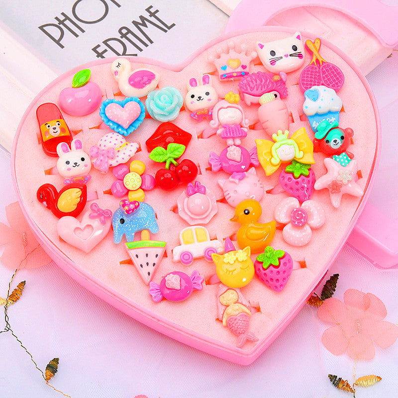 Children's Ring Girls Princess Jewelry Cartoon Small Ring