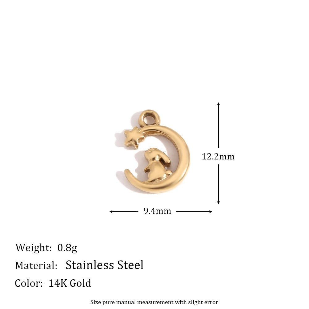 1 Piece 304 Stainless Steel 14K Gold Plated Geometric Jewelry Accessories Pendant