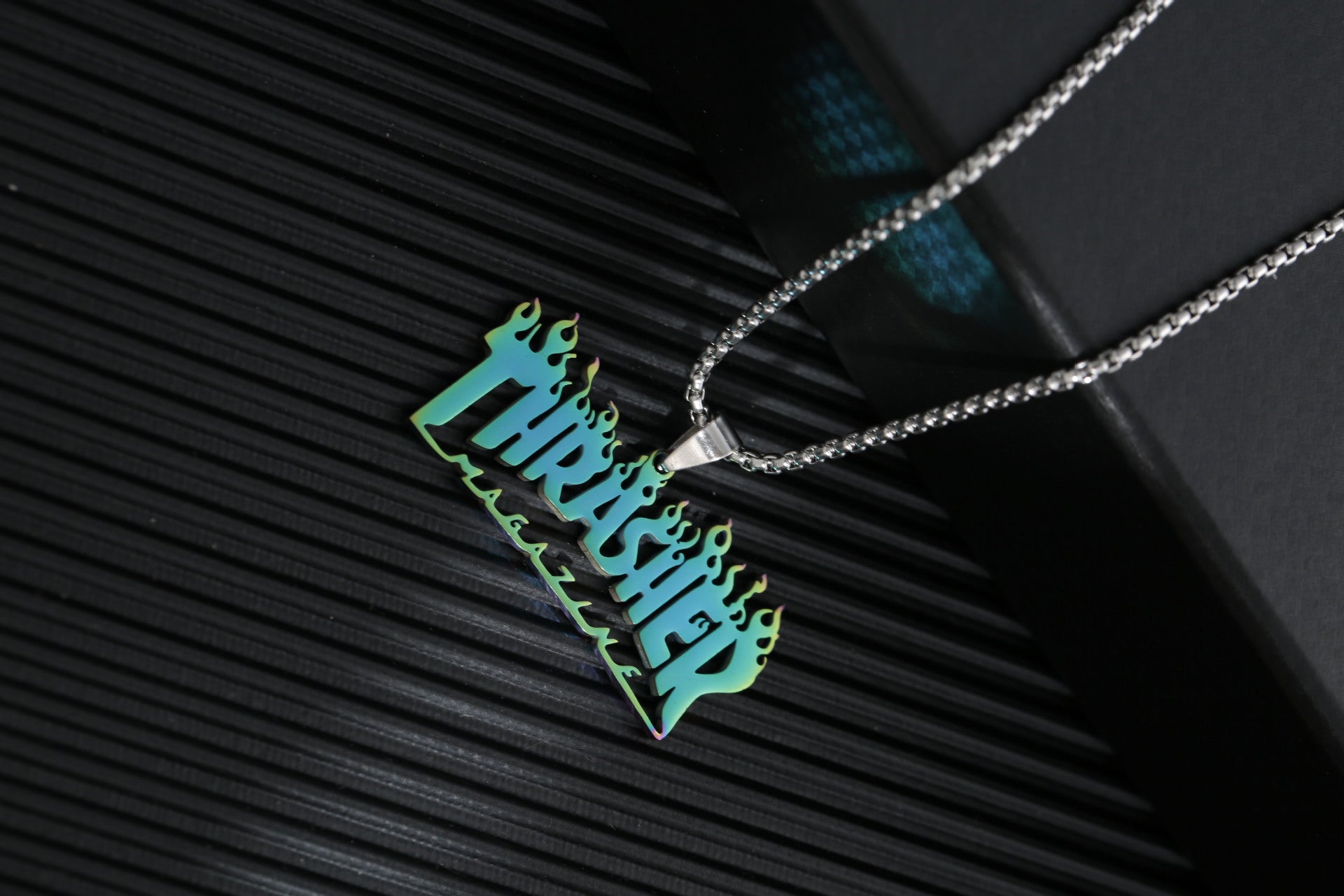 Titanium steel sweater chain men's necklace