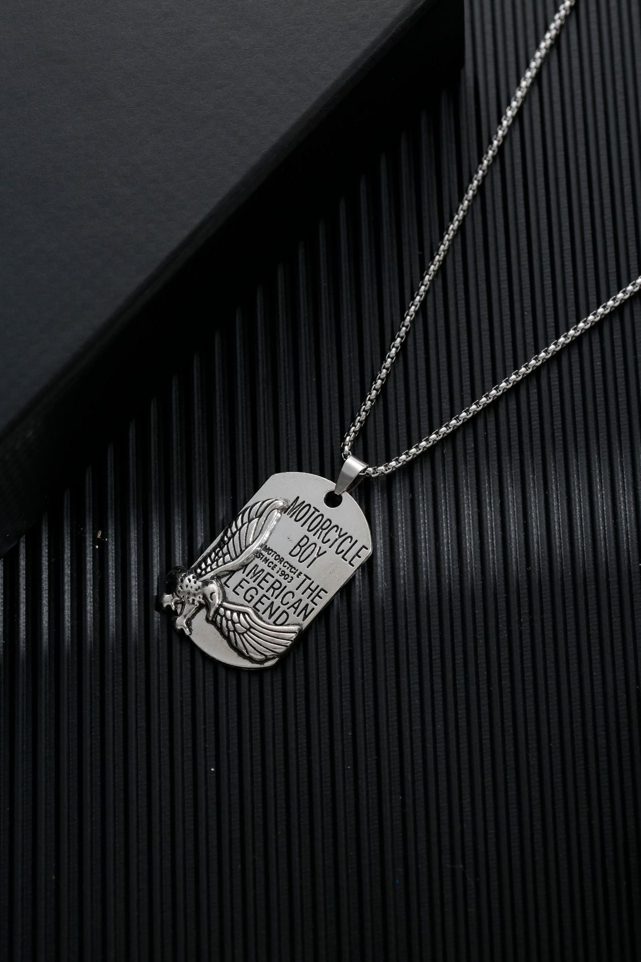 Titanium steel sweater chain men's necklace