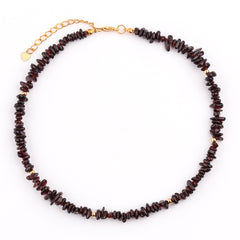Collar bohemio de piedra natural con perlas irregulares y turquesa, 2 piezas 