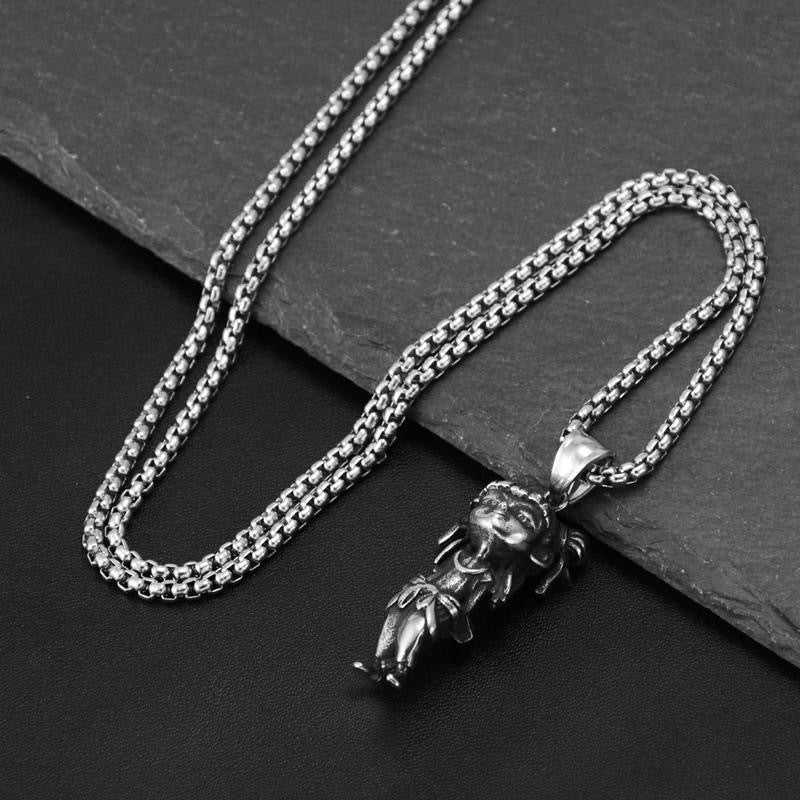 Collar de acero de titanio para hombre, cadena de clavícula, colgante cubano, accesorios de cadena para el cuello 
