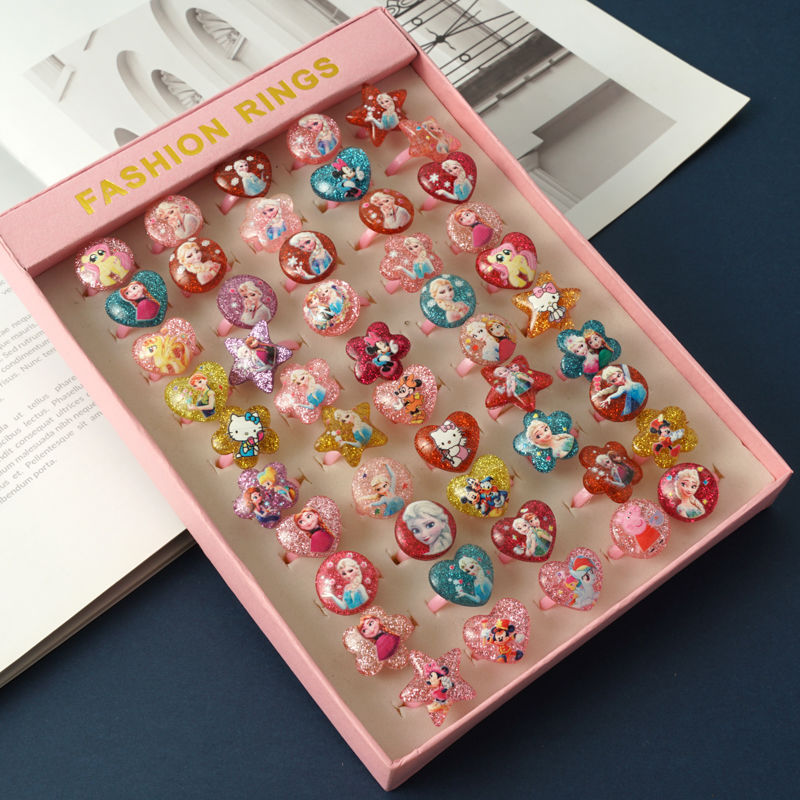 Children's Ring Girls Princess Jewelry Cartoon Small Ring