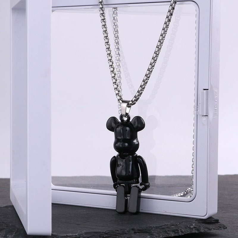 Titanium steel necklace men's hip hop street alloy pendant