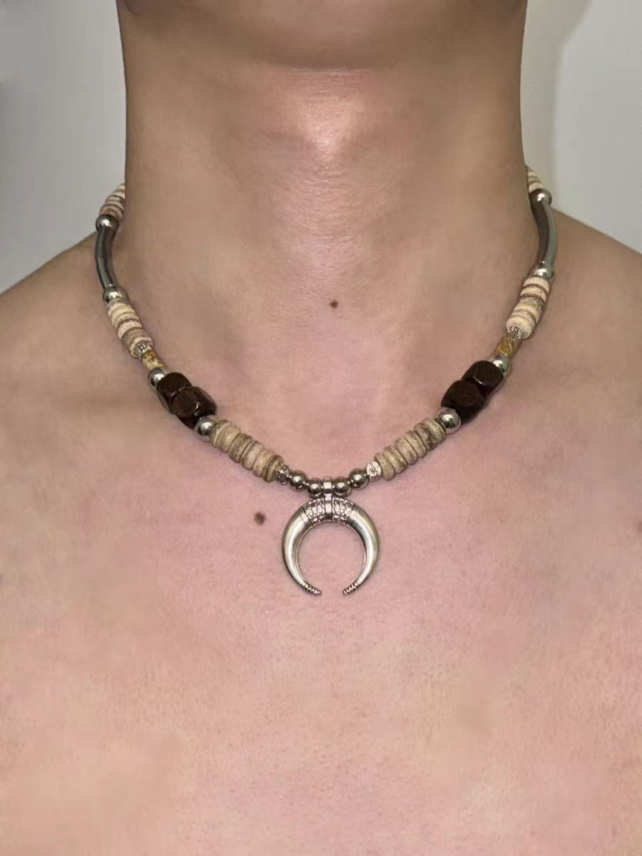 Collar de acero de titanio con cruz para hombre, estilo hip hop, punk, cadena cubana 