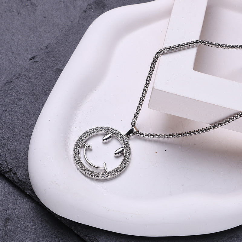 Titanium steel necklace men's hip hop street alloy pendant