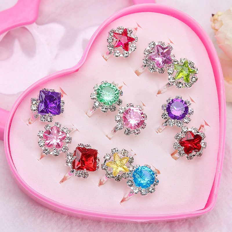 Children's Ring Girls Princess Jewelry Cartoon Small Ring