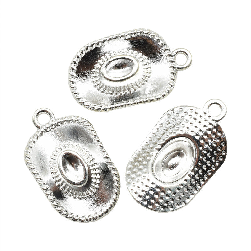 Accesorios de aleación para hacer tú mismo: colgantes de zapatos, sombreros y caballos de mezclilla estilo western 