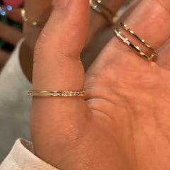 Anillo sencillo ajustable para dedo índice para mujer 