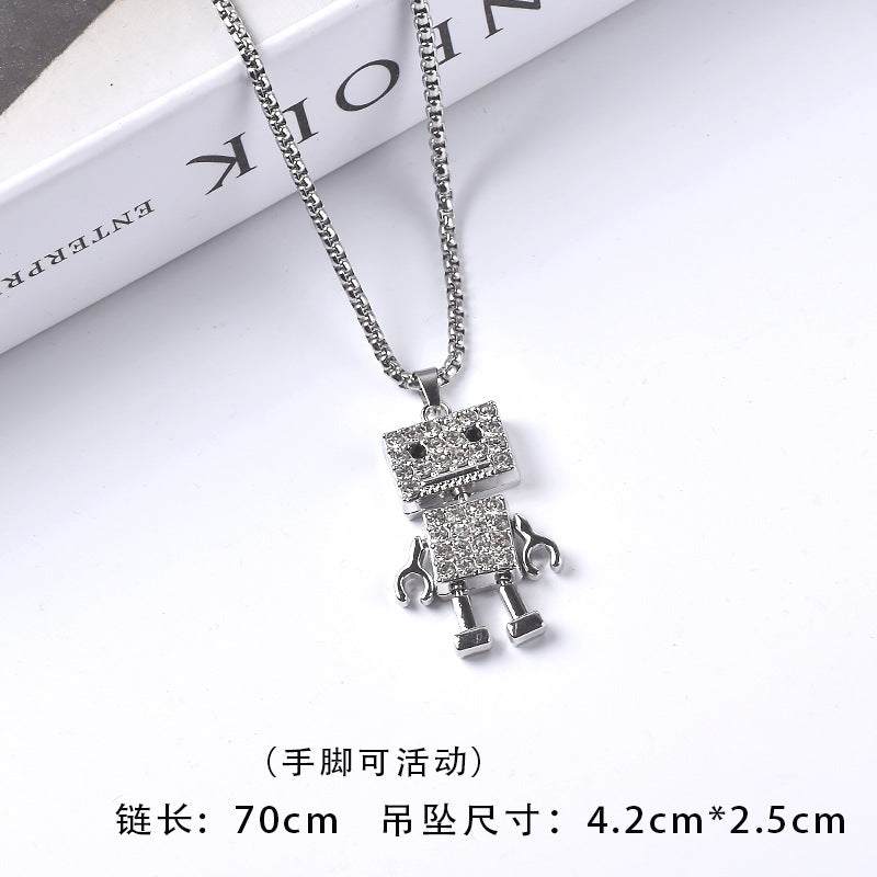 Titanium steel necklace men's hip hop street alloy pendant