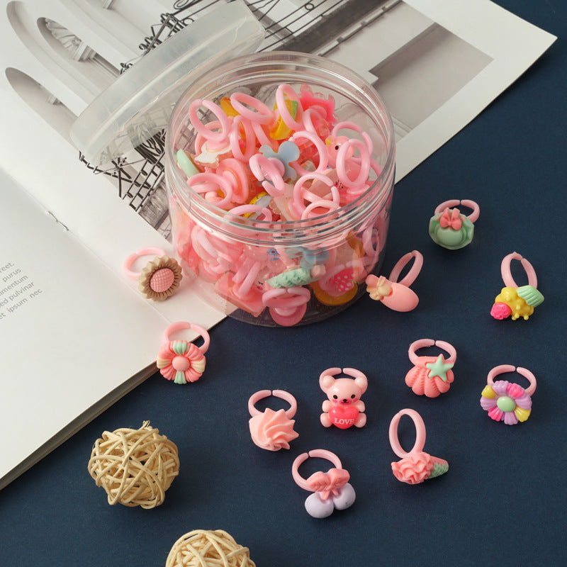Children's Ring Girls Princess Jewelry Cartoon Small Ring