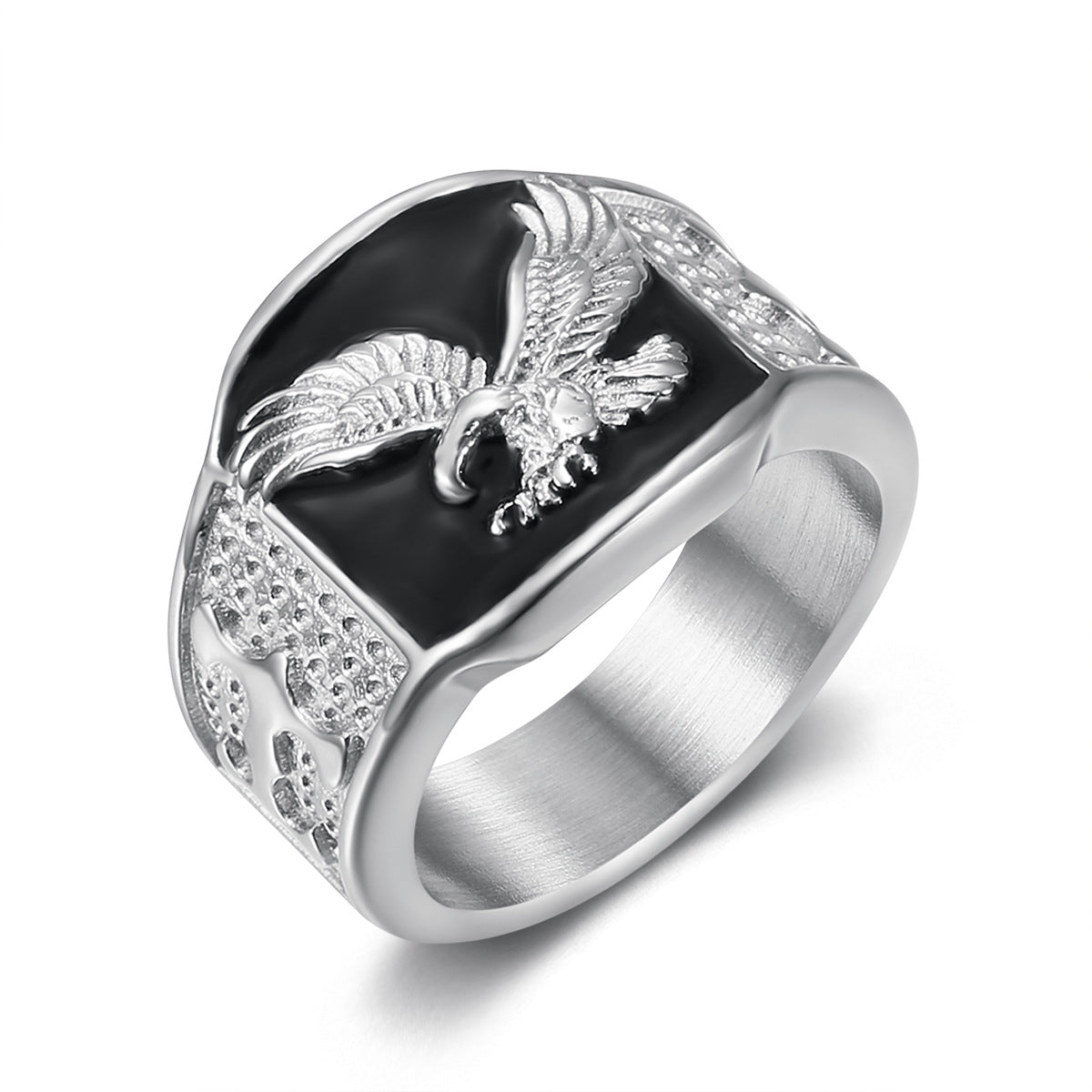 Anillo de águila de acero inoxidable de HIPHOP Jewelry para hombre 