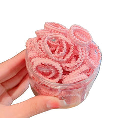 Banda de goma para bebés, banda para el cabello con forma de pulgar, diadema de cola de caballo para niñas 