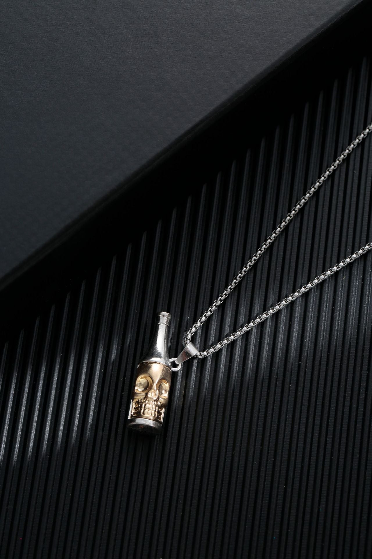 Titanium steel sweater chain men's necklace