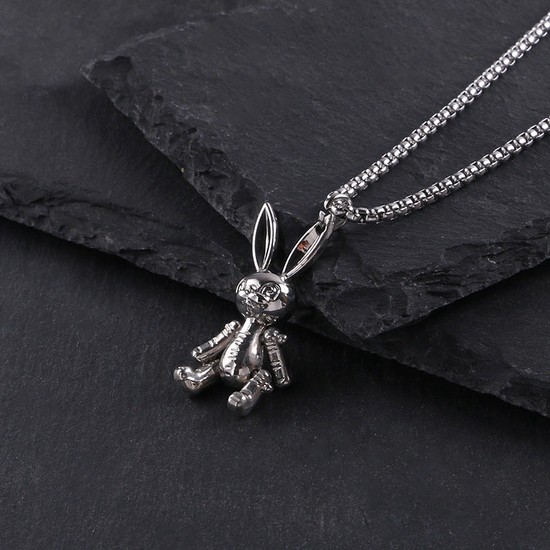 Titanium steel necklace men's hip hop street alloy pendant