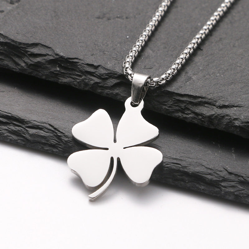 Titanium steel necklace men's hip hop street alloy pendant